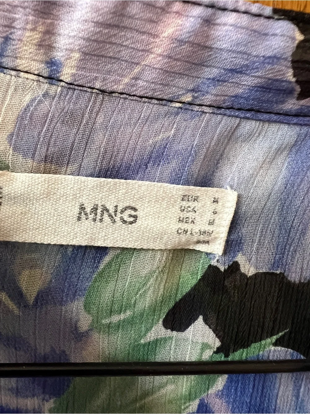 2 Mango Blue yellow Floral Blouse